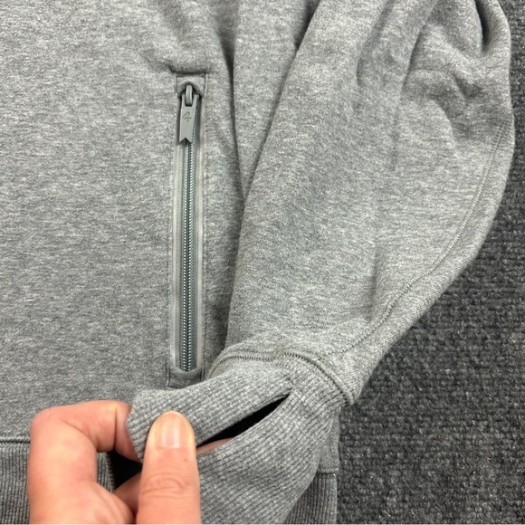FOURLAPS X PELOTON Men’s Rush Hoodie Grey Zip Up Sweatshirt size: Medium - Picture 5 of 11